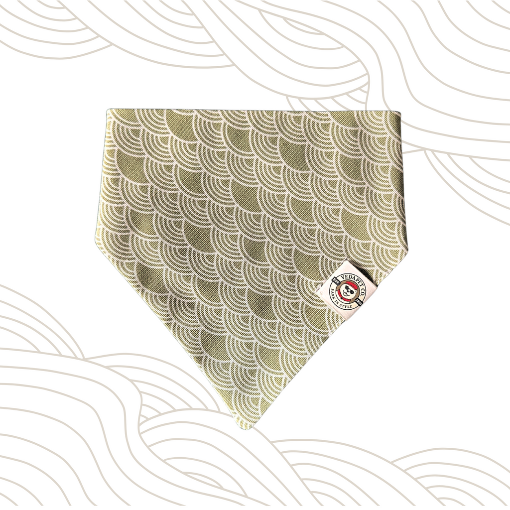 Double-Sided Wave Pattern Bandana