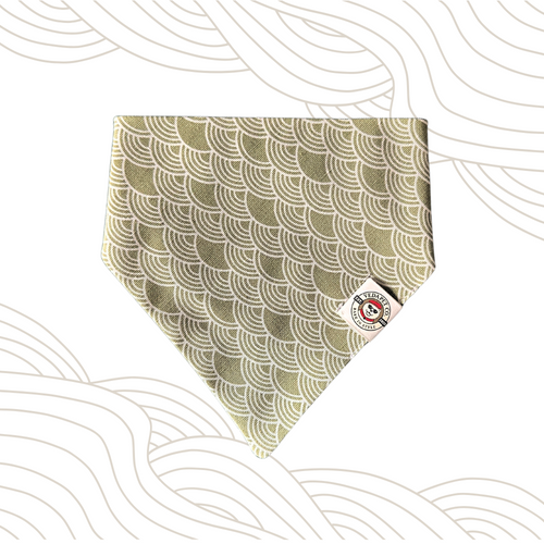 Double-Sided Wave Pattern Bandana